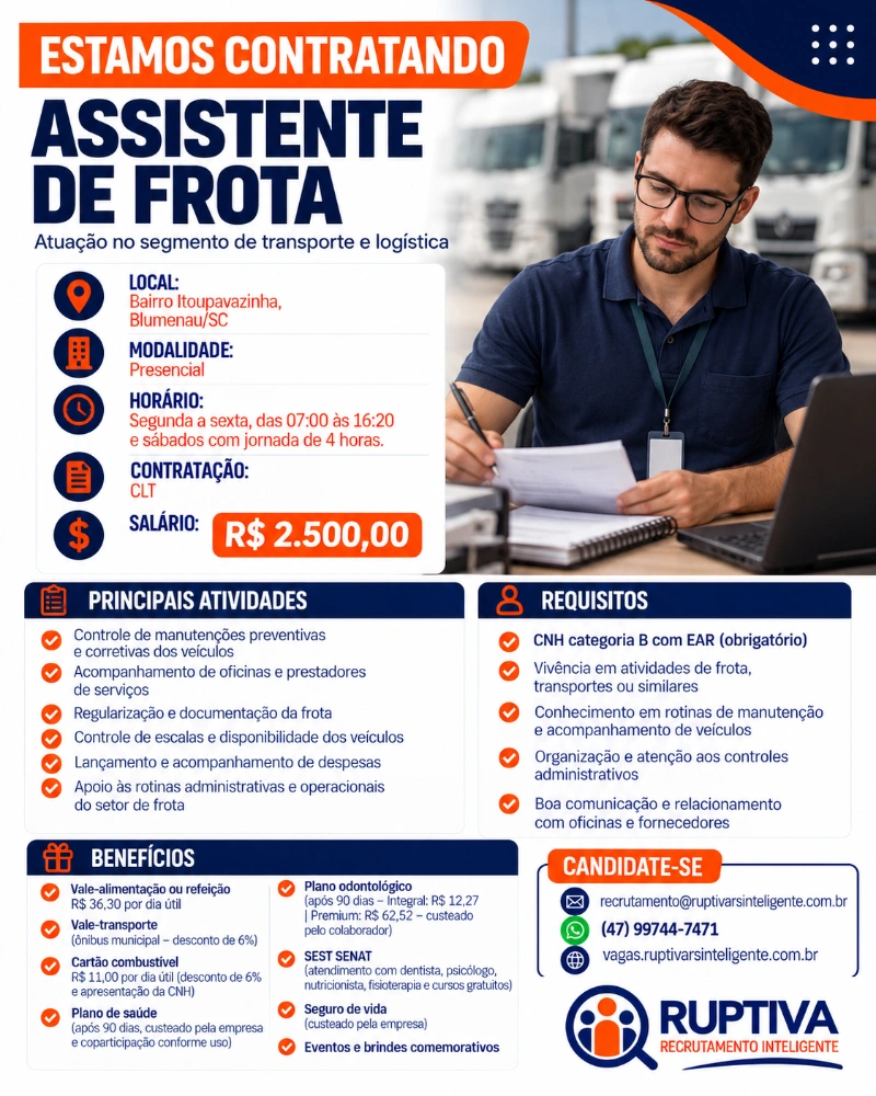 Flyer da Vaga
