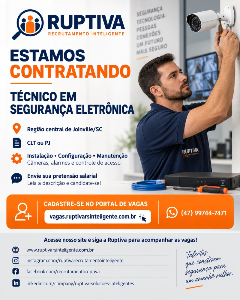 Flyer da Vaga