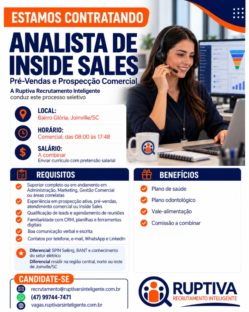Flyer da Vaga