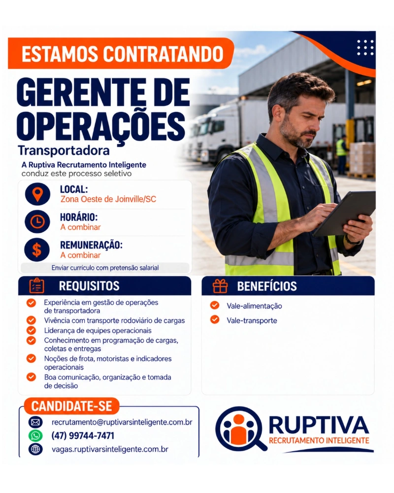 Flyer da Vaga