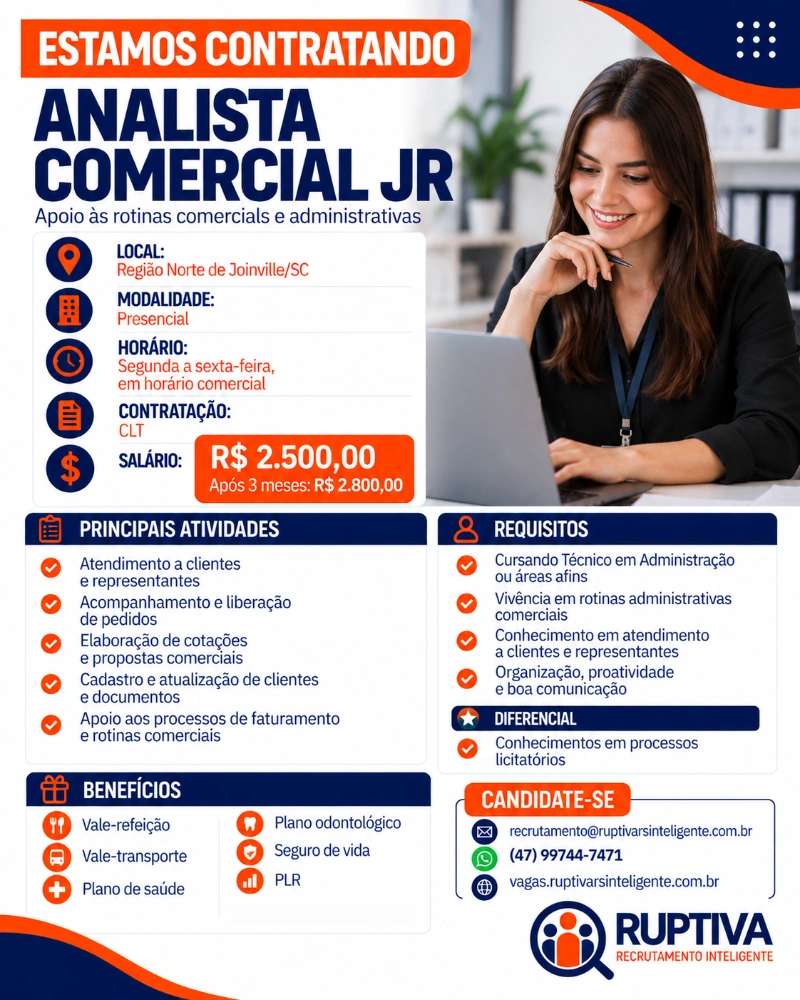 Flyer da Vaga