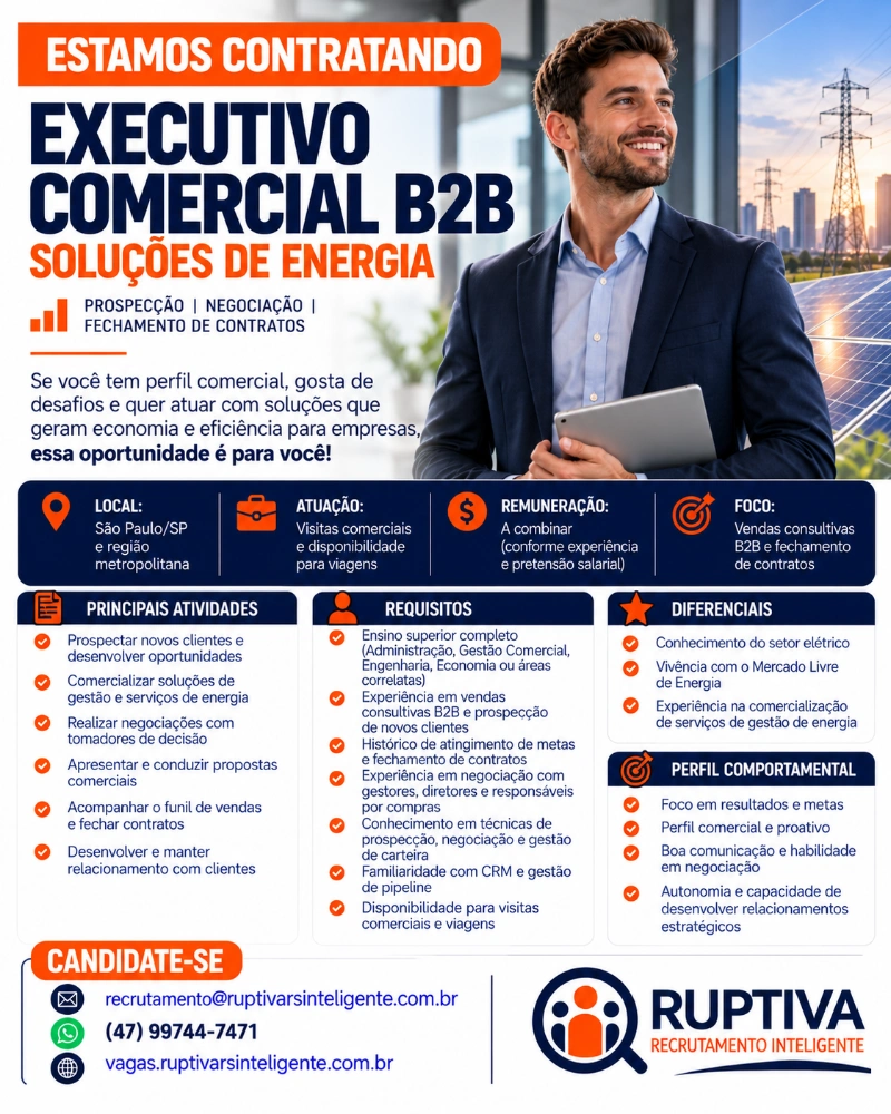 Flyer da Vaga
