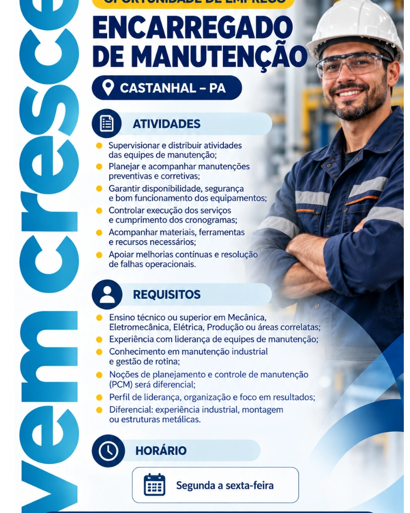 Flyer da Vaga