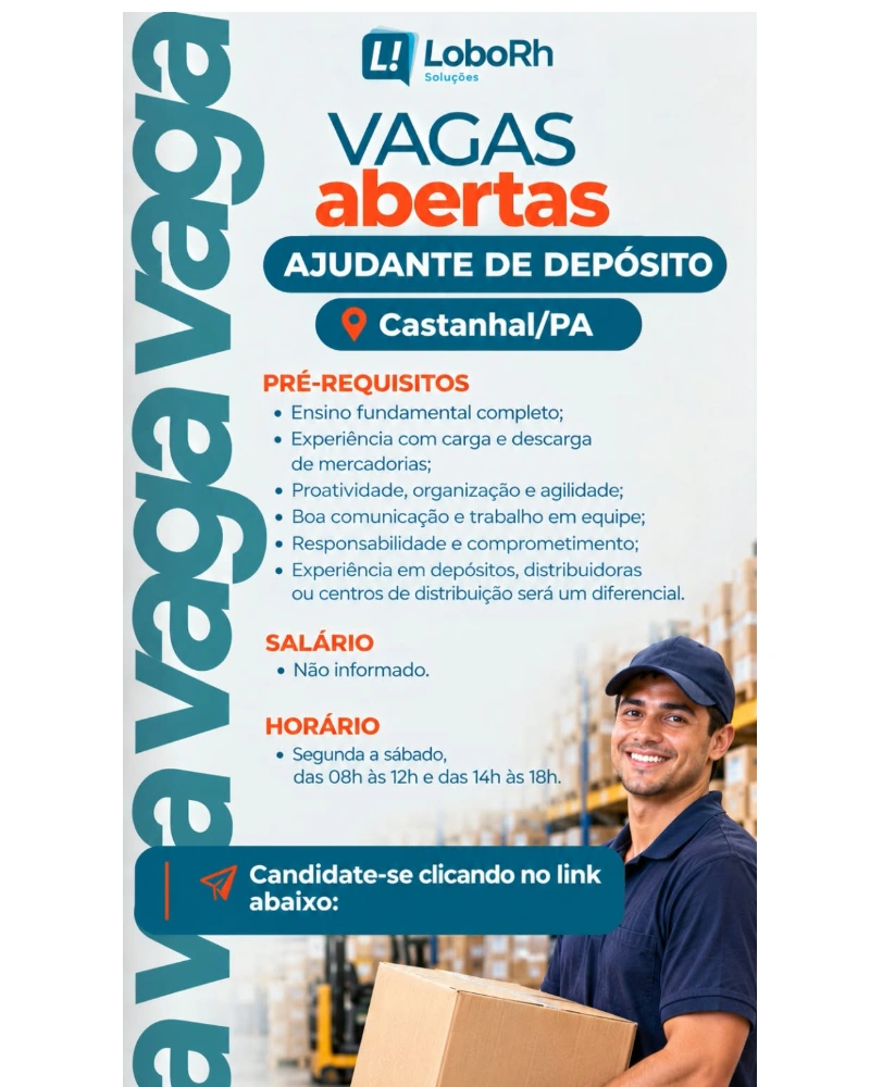 Flyer da Vaga