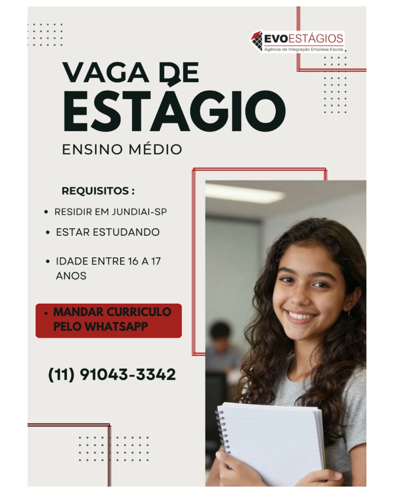 Flyer da Vaga