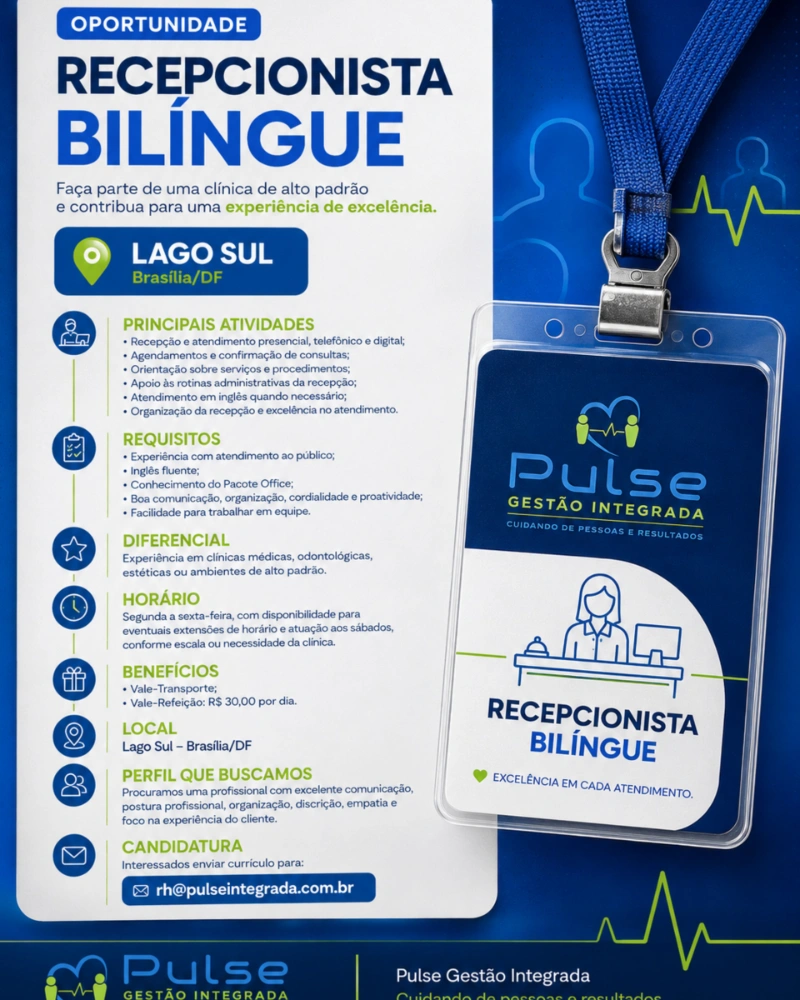 Flyer da Vaga